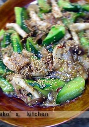 きゅうりと豚肉の中華風炒め-レシピのメイン写真