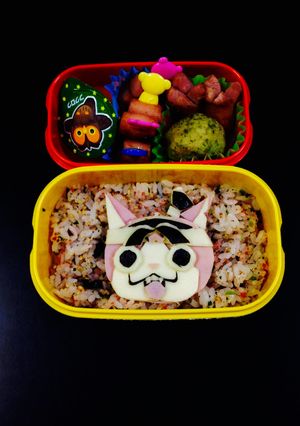 妖怪ウォッチ☆モモタロニャン☆キャラ弁-レシピのメイン写真