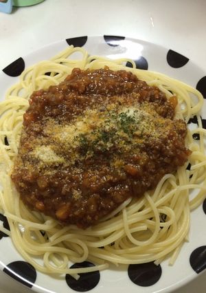 生トマミートパスタ♡トロリ-レシピのメイン写真