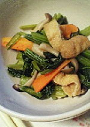 めんつゆで作る小松菜炒め-レシピのメイン写真