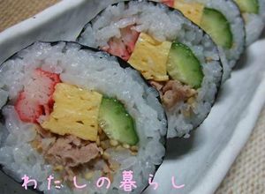 ✿サラダ巻♡わたし流の巻き方・切り方✿-レシピのメイン写真