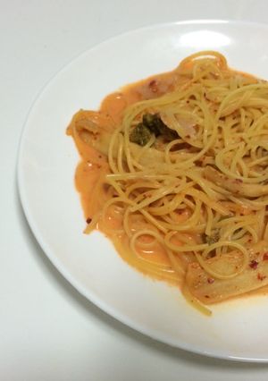 キムチクリームパスタ-レシピのメイン写真