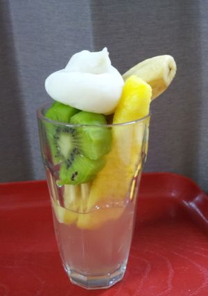 お結び大福フルーツパフェ風-レシピのメイン写真