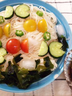 子どもと作れる♪スイスイお魚そうめん*-レシピのメイン写真