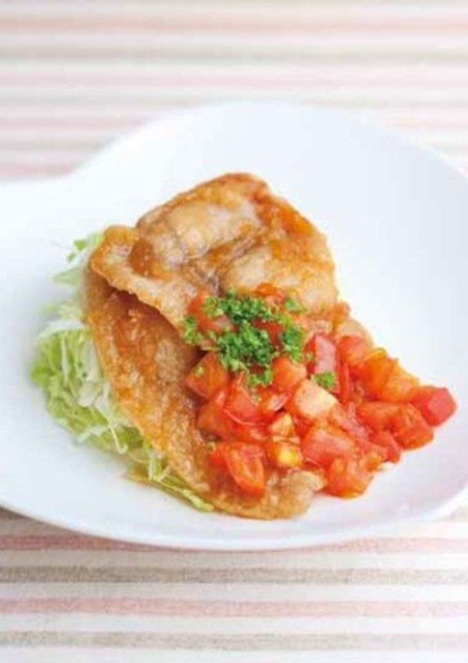 豚ロース肉のトマトしょうが焼き-レシピのメイン写真