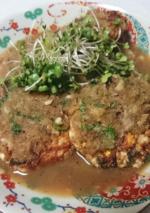 人参たっぷり！とうふハンバーグ-レシピのメイン写真