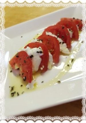 焼きヨーグルトで簡単カプレーゼ♪-レシピのメイン写真