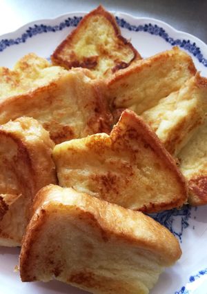 さくふわフレンチトースト♡おやつ朝食に！-レシピのメイン写真