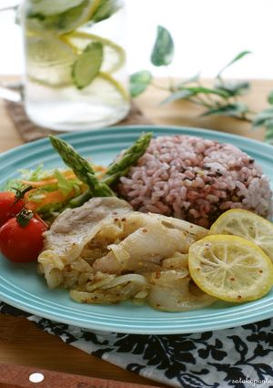 カフェ風♪豚肉のハニーマスタード炒め♪-レシピのメイン写真
