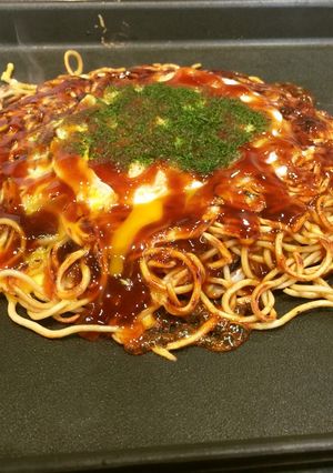 麺パリ半熟たまごの広島お好み焼き-レシピのメイン写真