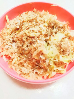 キャベツツナおかかめんつゆサラダ-レシピのメイン写真