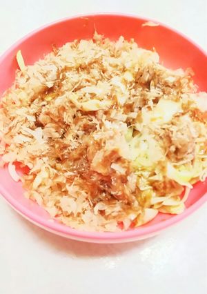 キャベツツナおかかめんつゆサラダ-レシピのメイン写真