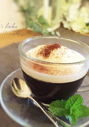 つるつるとろん♪やわらかコーヒーゼリー-レシピのメイン写真