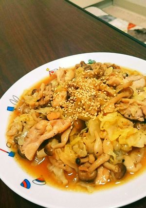 鶏肉とキャベツのうまポン炒め♪-レシピのメイン写真