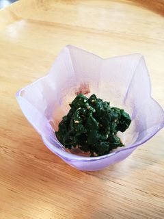 めんつゆで作るツルムラサキの胡麻和え-レシピのメイン写真