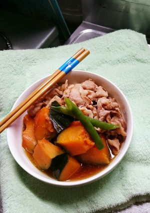 肉かぼちゃ-レシピのメイン写真