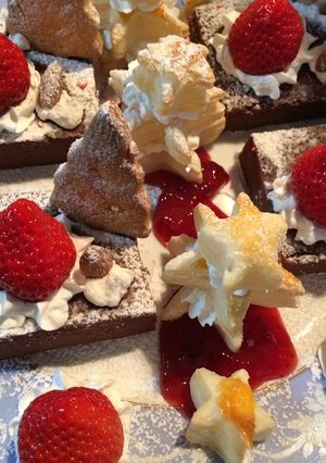 クリスマス カステラで作る生チョコケーキ-レシピのメイン写真