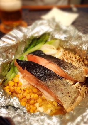 トースター15分★鮭とコーンのホイル焼き-レシピのメイン写真