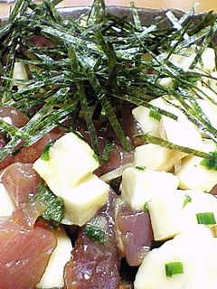 お酒がすすむ~!マグロ山芋和え-レシピのメイン写真