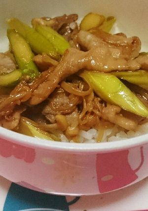 豚肉の甘辛丼-レシピのメイン写真