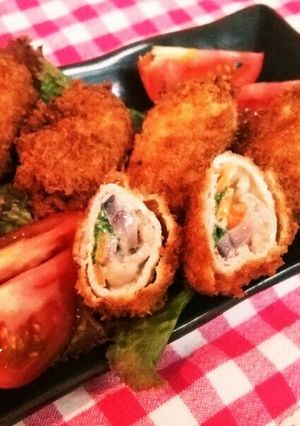 お野菜たっぷりくるくるチーズ肉巻き-レシピのメイン写真