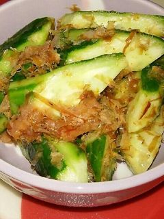胡瓜とかつおと梅のお漬物-レシピのメイン写真