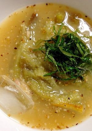 さっぱり♪焼きナスの冷汁-レシピのメイン写真