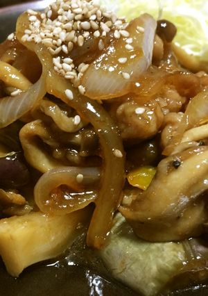 キノコと野菜の生姜焼き-レシピのメイン写真