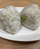 白米：もち麦2：1プチプチ枝豆のおにぎり