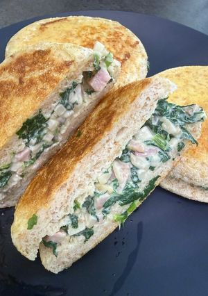 クリームチーズで作るスピナッチサンド-レシピのメイン写真