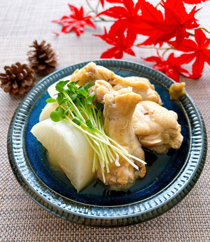 鶏手羽元と大根の簡単白だし煮-レシピのメイン写真