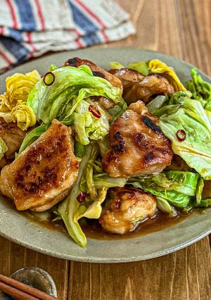 春キャベツと鶏肉♡さっぱり♡甘酢炒め-レシピのメイン写真