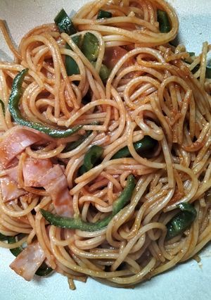 †喫茶店ナポリタン†ベーコン有り†時短†-レシピのメイン写真