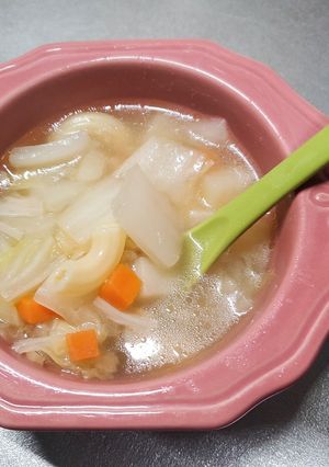 腸活☆マカロニ野菜スープ-レシピのメイン写真