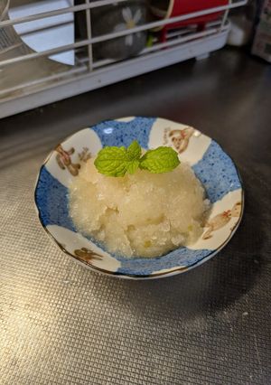 ナシ🍐の蜂蜜シャーベット！-レシピのメイン写真