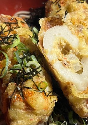 ちくわの肉詰め天ぶっかけそば-レシピのメイン写真