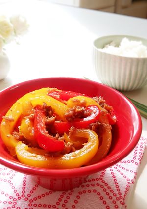 パプリカでご飯のお供！ツナ胡麻のあま辛-レシピのメイン写真