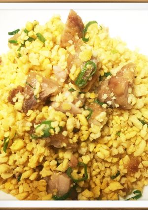 糖質制限★あらびき豆腐で唐揚げチャーハン-レシピのメイン写真
