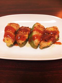 ❁こどもが喜ぶ♡ふわふわ肉詰めピーマン❁-レシピのメイン写真
