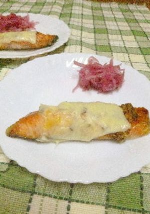 鮭のチーズ焼き　マスタード風味-レシピのメイン写真