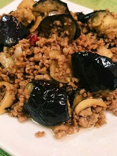 簡単⭐茄子と挽き肉のニンニク醤油炒め-レシピのメイン写真