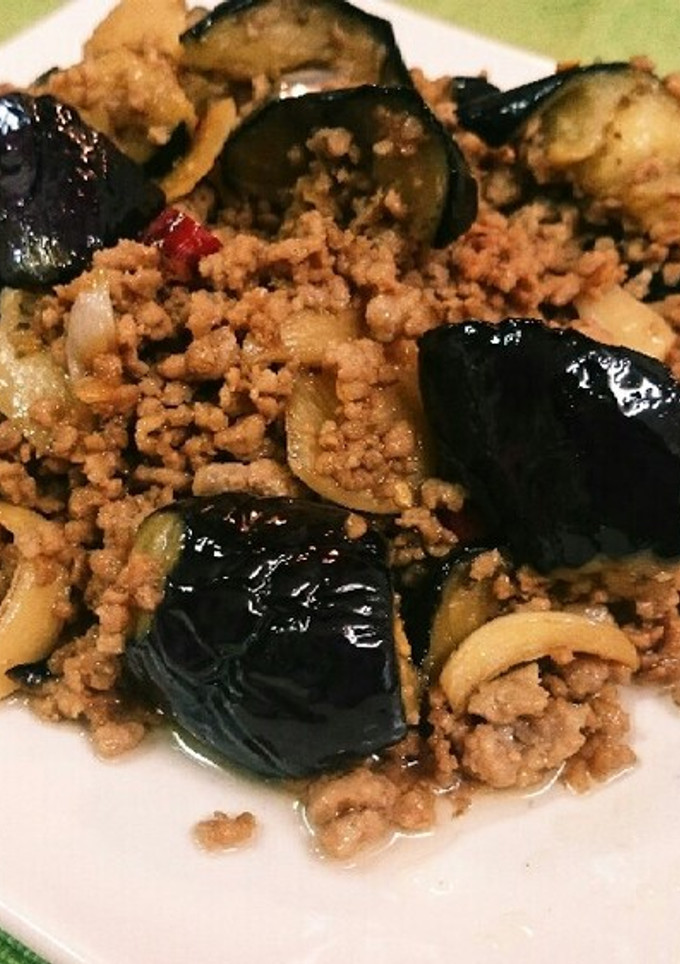 簡単⭐茄子と挽き肉のニンニク醤油炒め-レシピのメイン写真