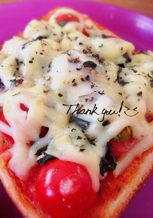 朝食やランチに！やみつきトマトトースト♡-レシピのメイン写真