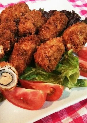 くるくる明太肉巻きフライ-レシピのメイン写真
