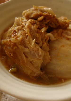 白菜と豚薄切り肉の重ね煮-レシピのメイン写真