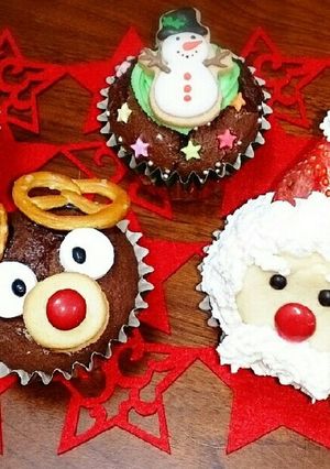 クリスマスカップケーキ-レシピのメイン写真