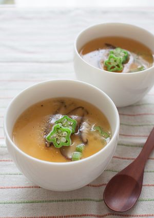 オクラと長芋の冷製あんかけ茶碗蒸し-レシピのメイン写真