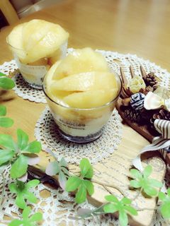 桃パフェ♡-レシピのメイン写真