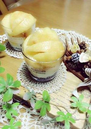 桃パフェ♡-レシピのメイン写真