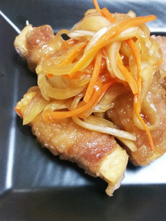 ☆かさ増し☆肉巻き豆腐の南蛮漬け☆-レシピのメイン写真